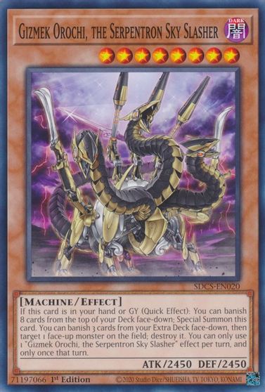Gizmek Orochi, the Serpentron Sky Slasher [SDCS-EN020] Common | Odin's Place