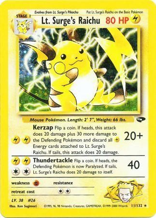 Lt. Surge's Raichu (11/132) [Gym Challenge Unlimited] | Odin's Place