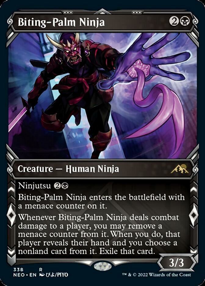Biting-Palm Ninja (Showcase Ninja) [Kamigawa: Neon Dynasty] | Odin's Place