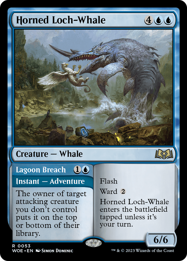 Horned Loch-Whale // Lagoon Breach [Wilds of Eldraine] | Odin's Place