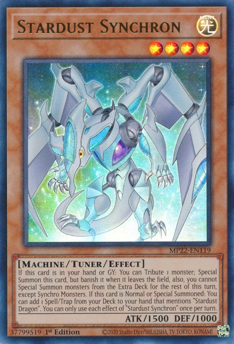 Stardust Synchron [MP22-EN119] Ultra Rare | Odin's Place
