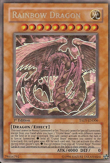 Rainbow Dragon [TAEV-EN006] Ghost Rare | Odin's Place