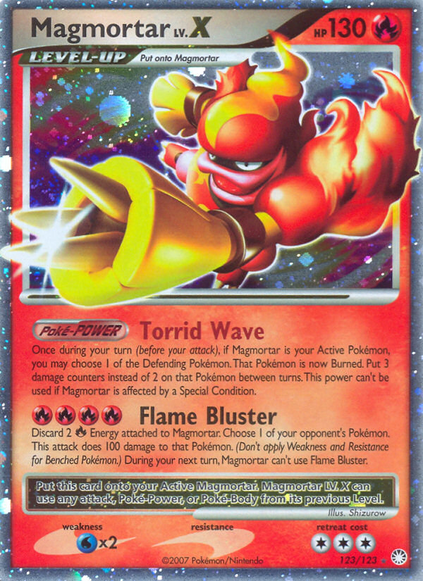 Magmortar LV.X (123/123) [Diamond & Pearl: Mysterious Treasures] | Odin's Place