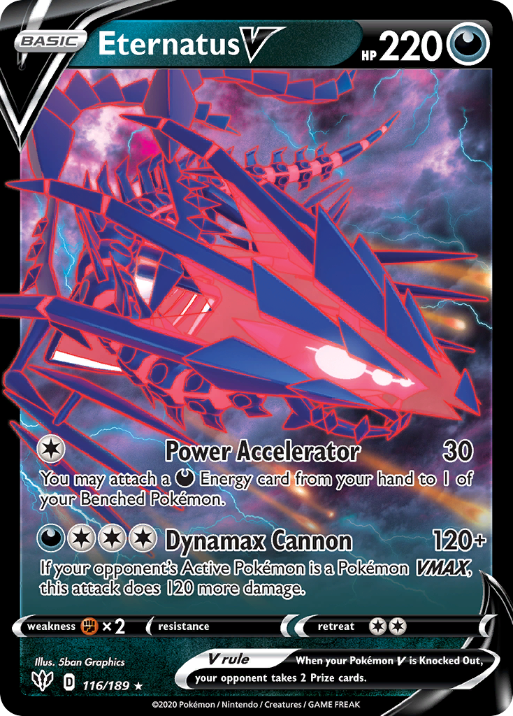 Eternatus V (116/189) (Jumbo Card) [Sword & Shield: Darkness Ablaze] | Odin's Place