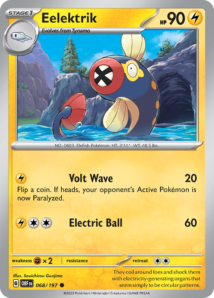 Eelektrik (068/197) [Scarlet & Violet: Obsidian Flames] | Odin's Place