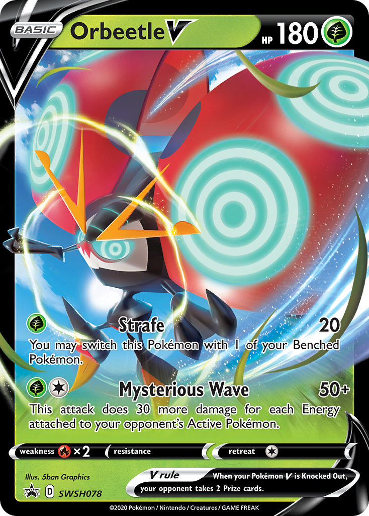 Orbeetle V (SWSH078) (Jumbo Card) [Sword & Shield: Black Star Promos] | Odin's Place