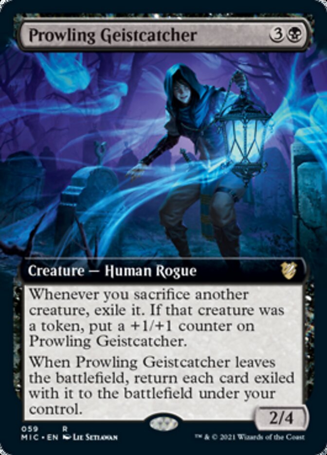 Prowling Geistcatcher (Extended Art) [Innistrad: Midnight Hunt Commander] | Odin's Place