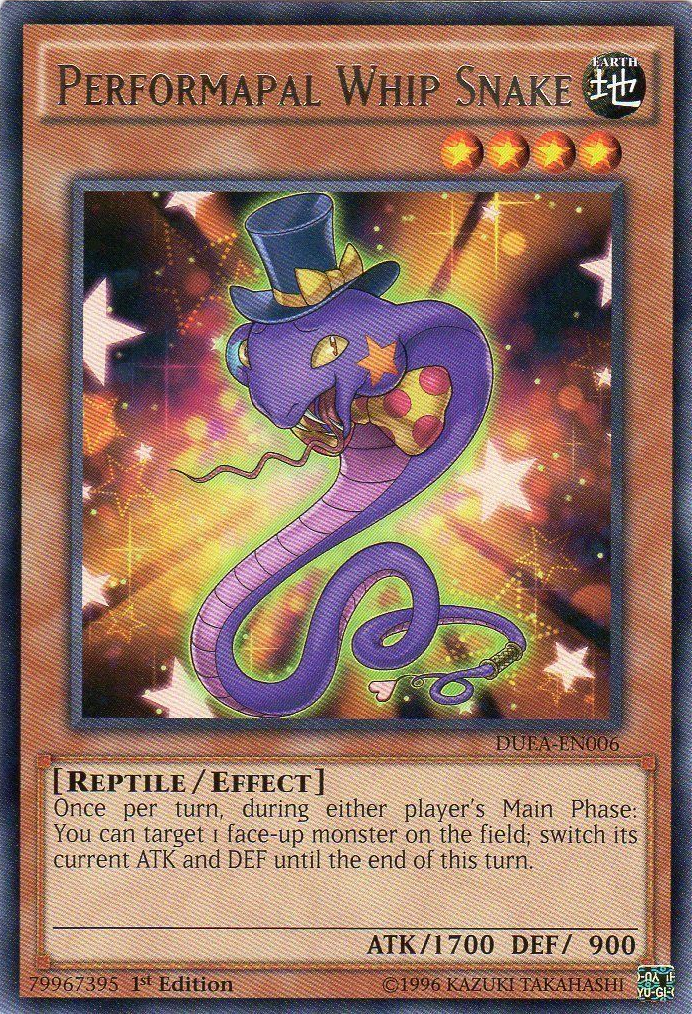 Performapal Whip Snake [DUEA-EN006] Rare | Odin's Place