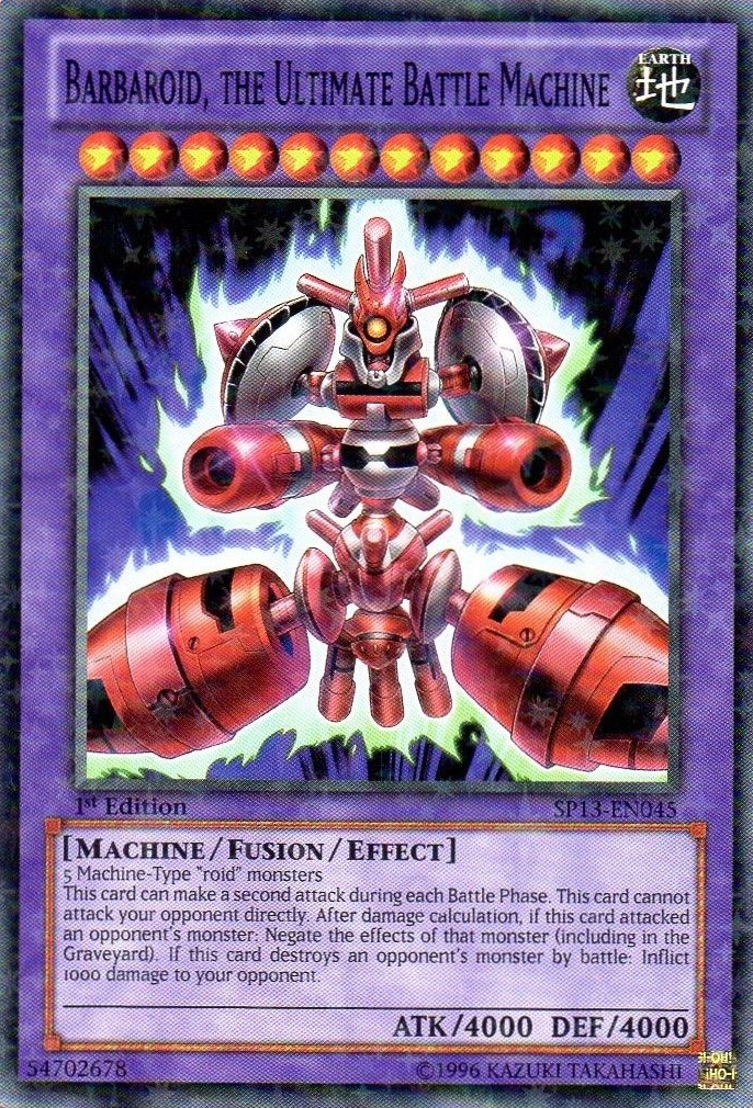 Barbaroid, the Ultimate Battle Machine [SP13-EN045] Starfoil Rare | Odin's Place