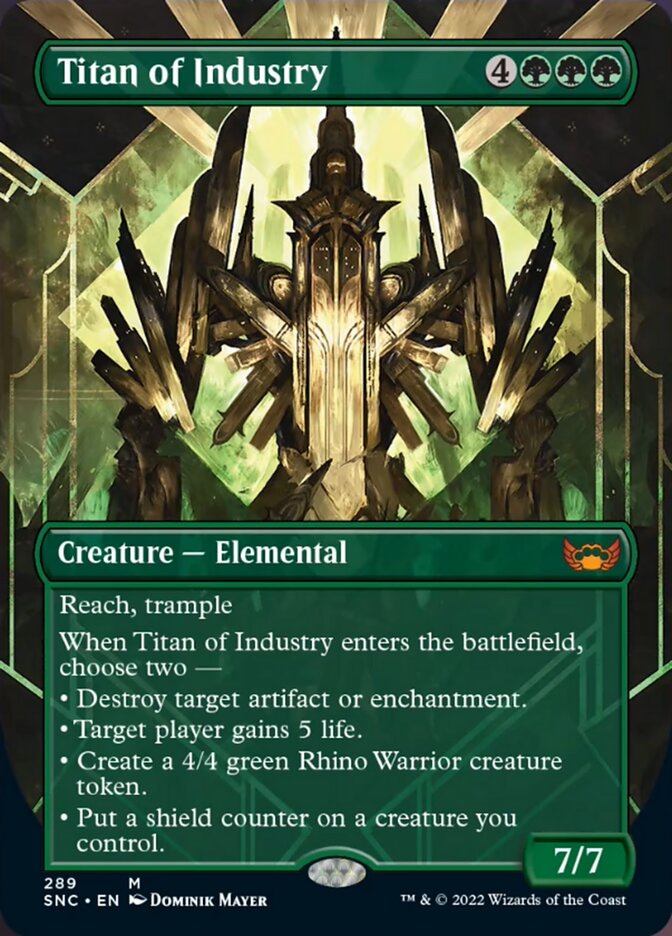 Titan of Industry (Borderless Alternate Art) [Streets of New Capenna] | Odin's Place