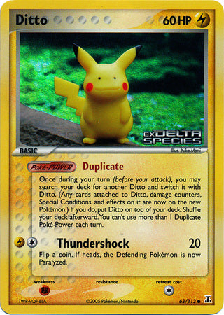Ditto (63/113) (Stamped) [EX: Delta Species] | Odin's Place