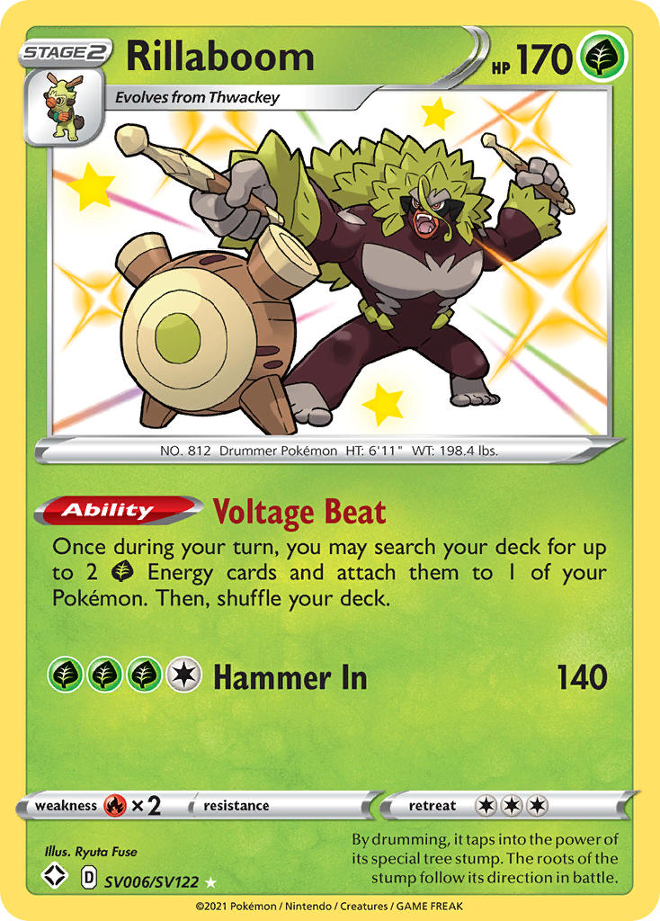 Rillaboom (SV006/SV122) [Sword & Shield: Shining Fates] | Odin's Place