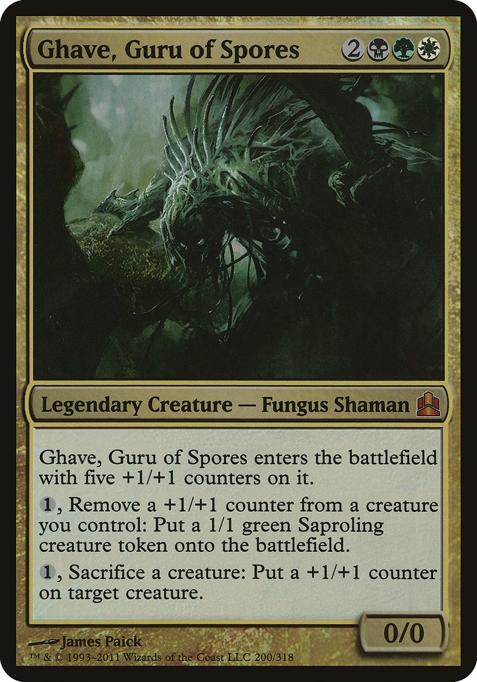 Ghave, Guru of Spores (200) (Oversized) [Commander 2011 Oversized] | Odin's Place