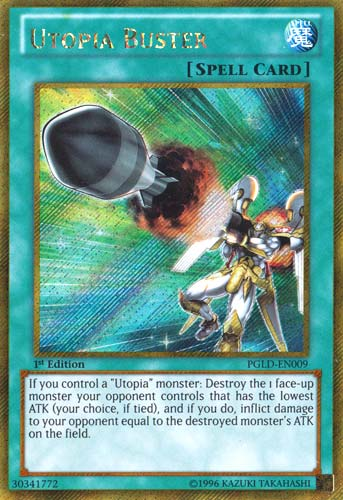 Utopia Buster [PGLD-EN009] Gold Secret Rare | Odin's Place