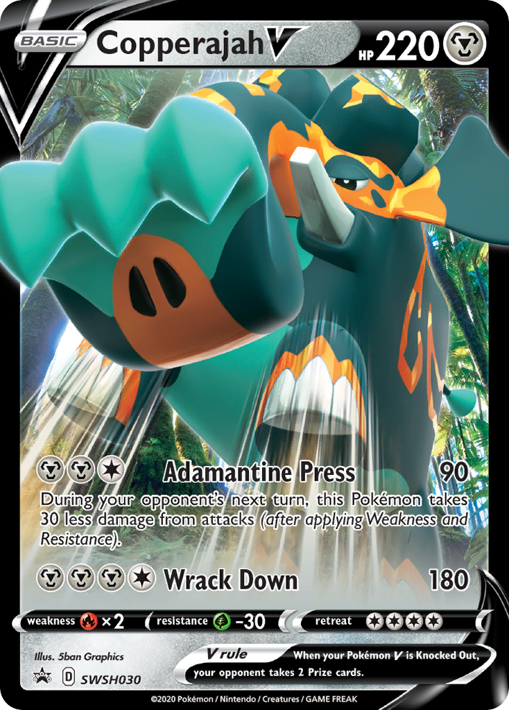 Copperajah V (SWSH030) (Jumbo Card) [Sword & Shield: Black Star Promos] | Odin's Place