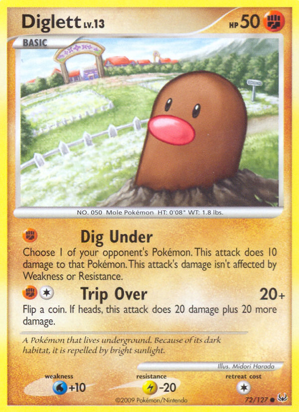 Diglett (72/127) [Platinum: Base Set] | Odin's Place