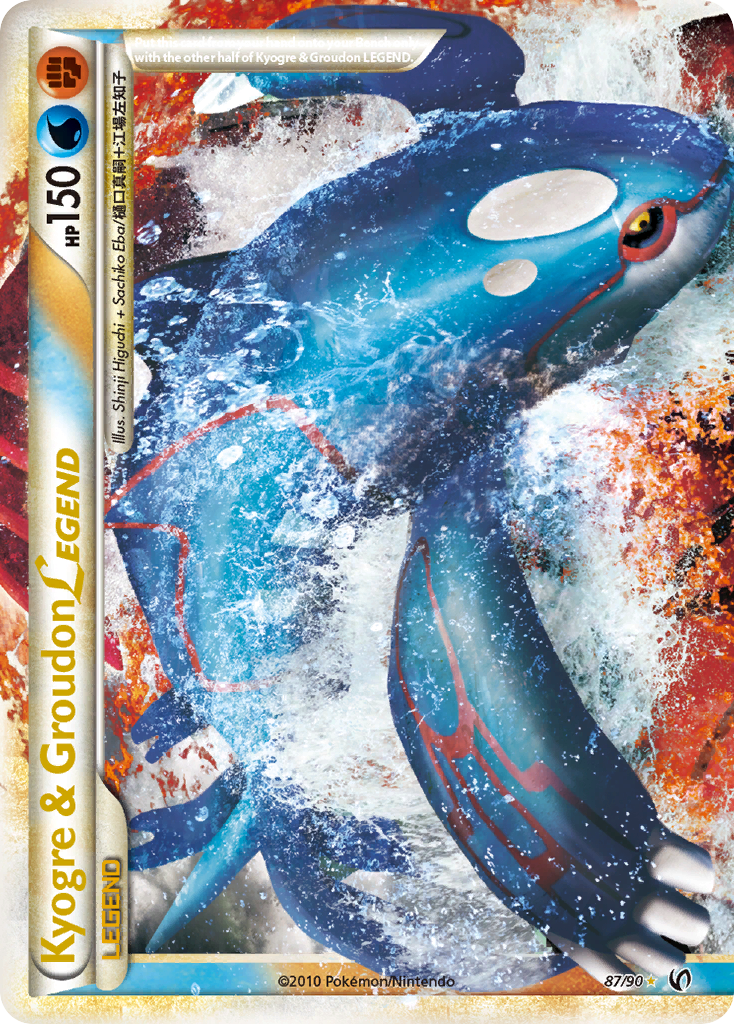 Kyogre & Groudon LEGEND (87/90) [HeartGold & SoulSilver: Undaunted] | Odin's Place