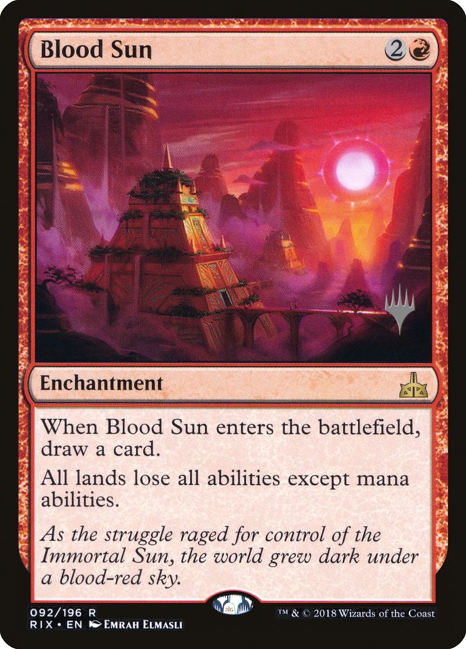 Blood Sun (Promo Pack) [Rivals of Ixalan Promos] | Odin's Place