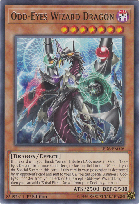 Odd-Eyes Wizard Dragon [LED6-EN046] Rare | Odin's Place