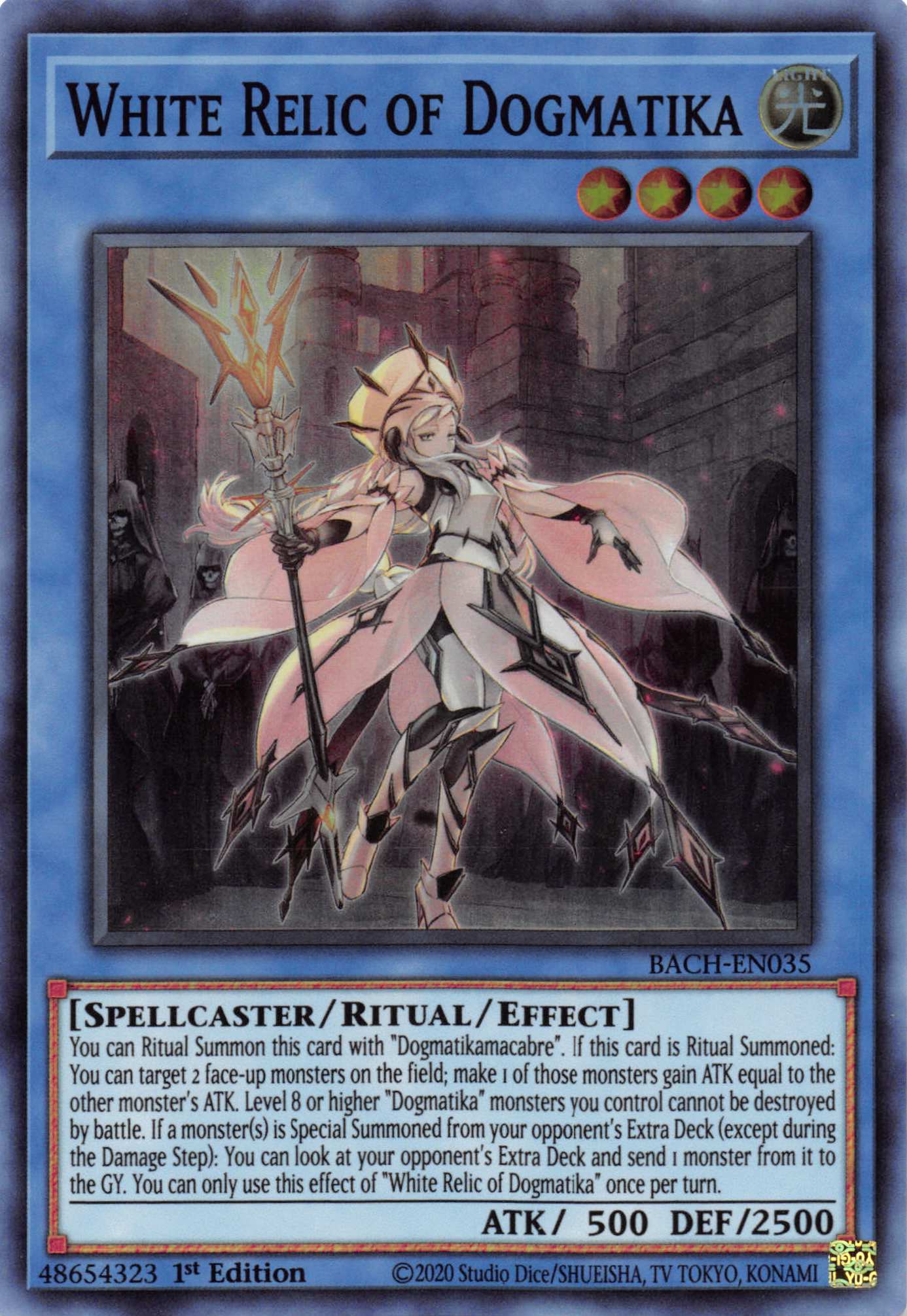 White Relic of Dogmatika [BACH-EN035] Super Rare | Odin's Place