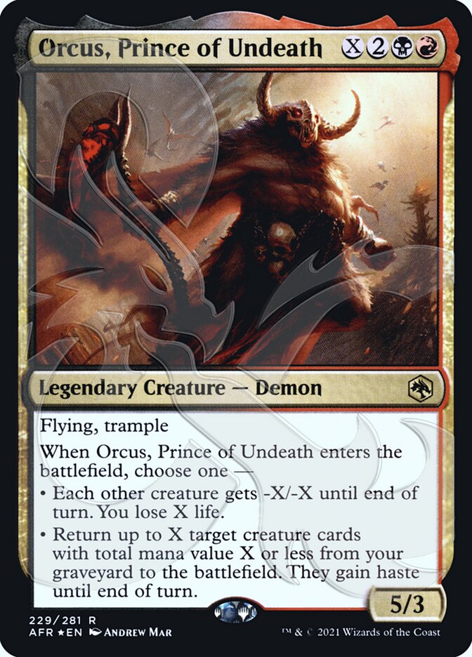 Orcus, Prince of Undeath (Ampersand Promo) [Dungeons & Dragons: Adventures in the Forgotten Realms Promos] | Odin's Place