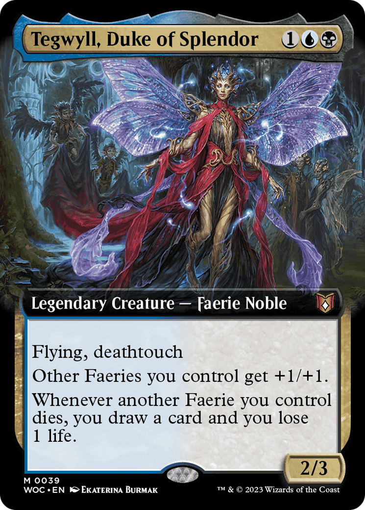 Tegwyll, Duke of Splendor (Extended Art) [Wilds of Eldraine Commander] | Odin's Place