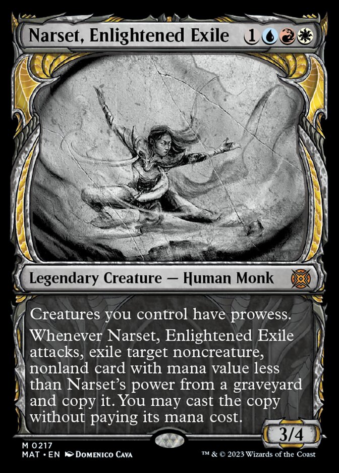 Narset, Enlightened Exile (Showcase Halo Foil) [March of the Machine: The Aftermath] | Odin's Place