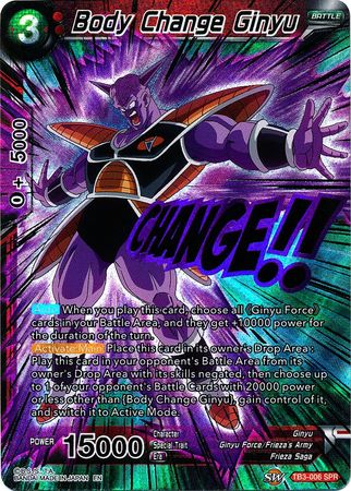 Body Change Ginyu (SPR) (TB3-006) [Clash of Fates] | Odin's Place
