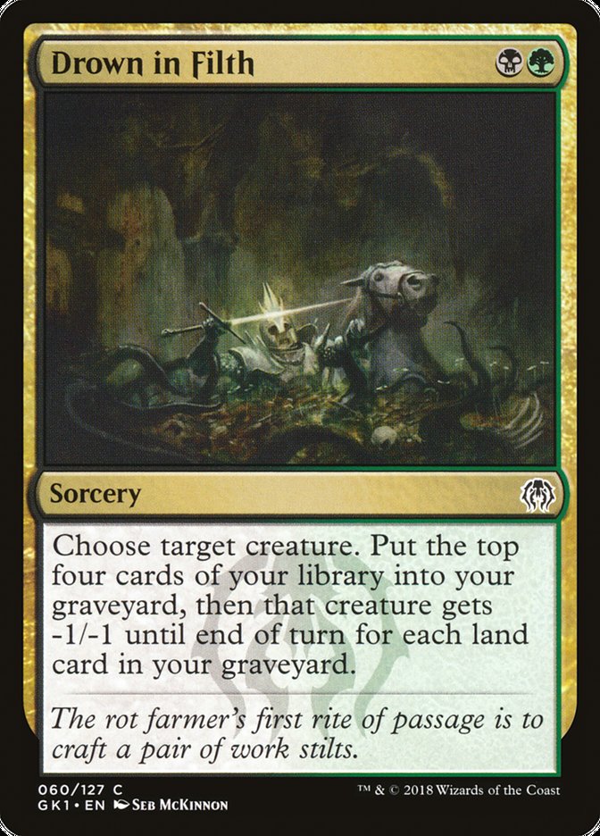 Drown in Filth (60) [Guilds of Ravnica Guild Kit] | Odin's Place