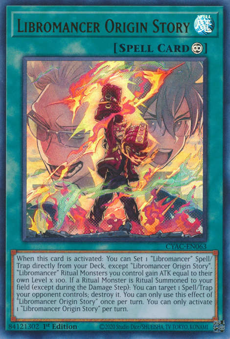 Libromancer Origin Story [CYAC-EN063] Ultra Rare | Odin's Place