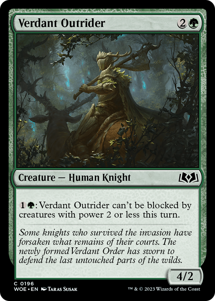 Verdant Outrider [Wilds of Eldraine] | Odin's Place