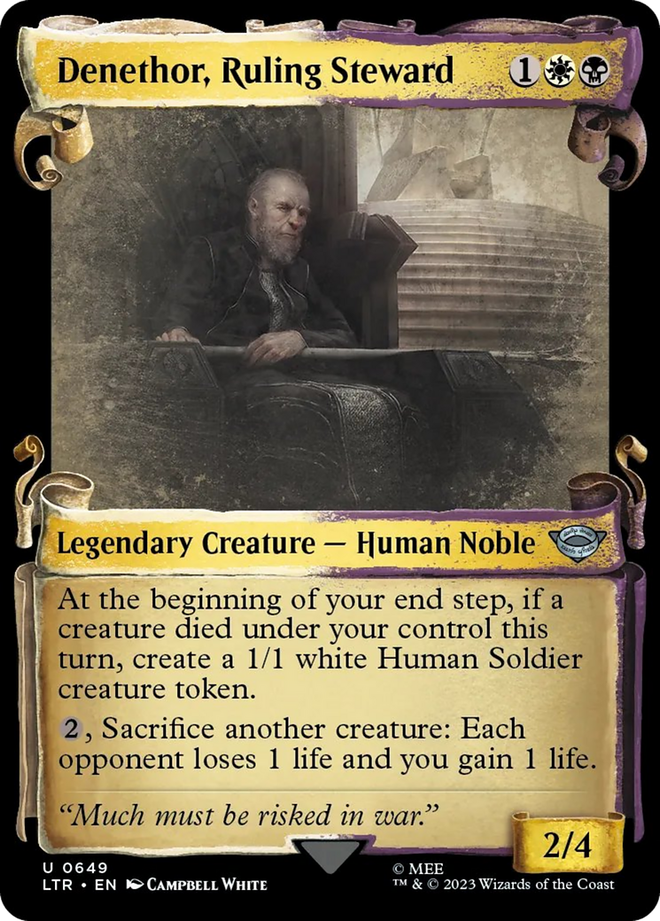 Denethor, Ruling Steward [The Lord of the Rings: Tales of Middle-Earth Showcase Scrolls] | Odin's Place