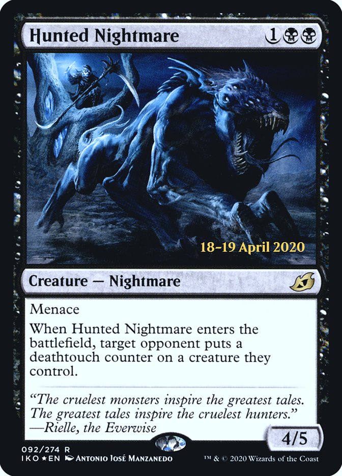 Hunted Nightmare [Ikoria: Lair of Behemoths Prerelease Promos] | Odin's Place