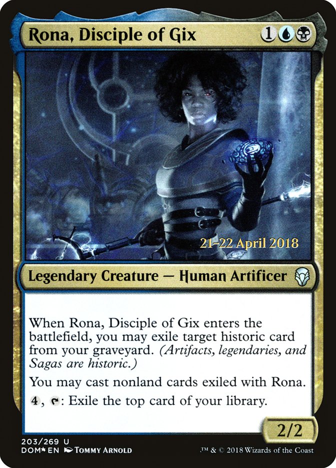 Rona, Disciple of Gix (203) [Dominaria Prerelease Promos] | Odin's Place