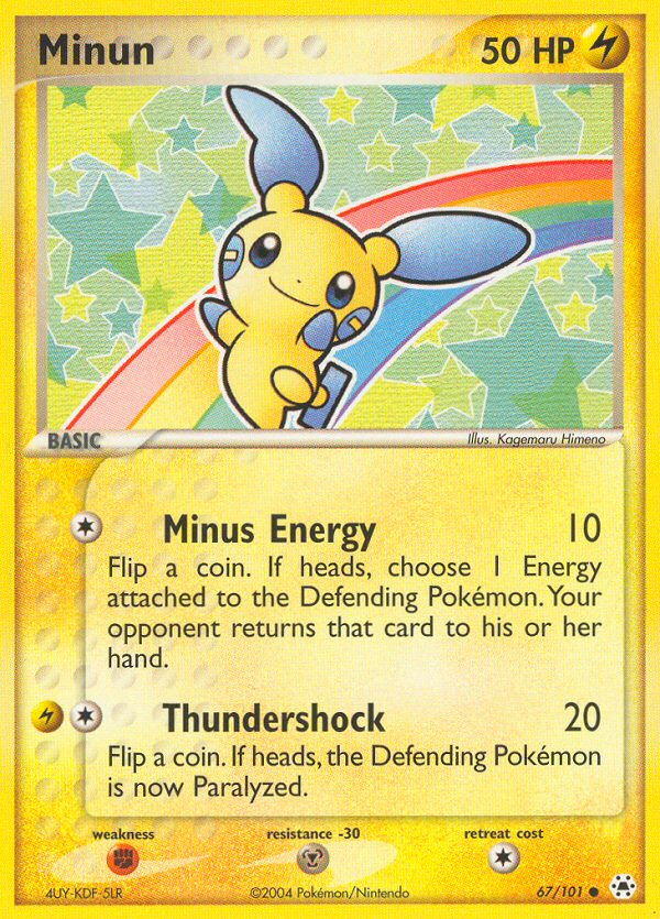 Minun (67/101) [EX: Hidden Legends] | Odin's Place