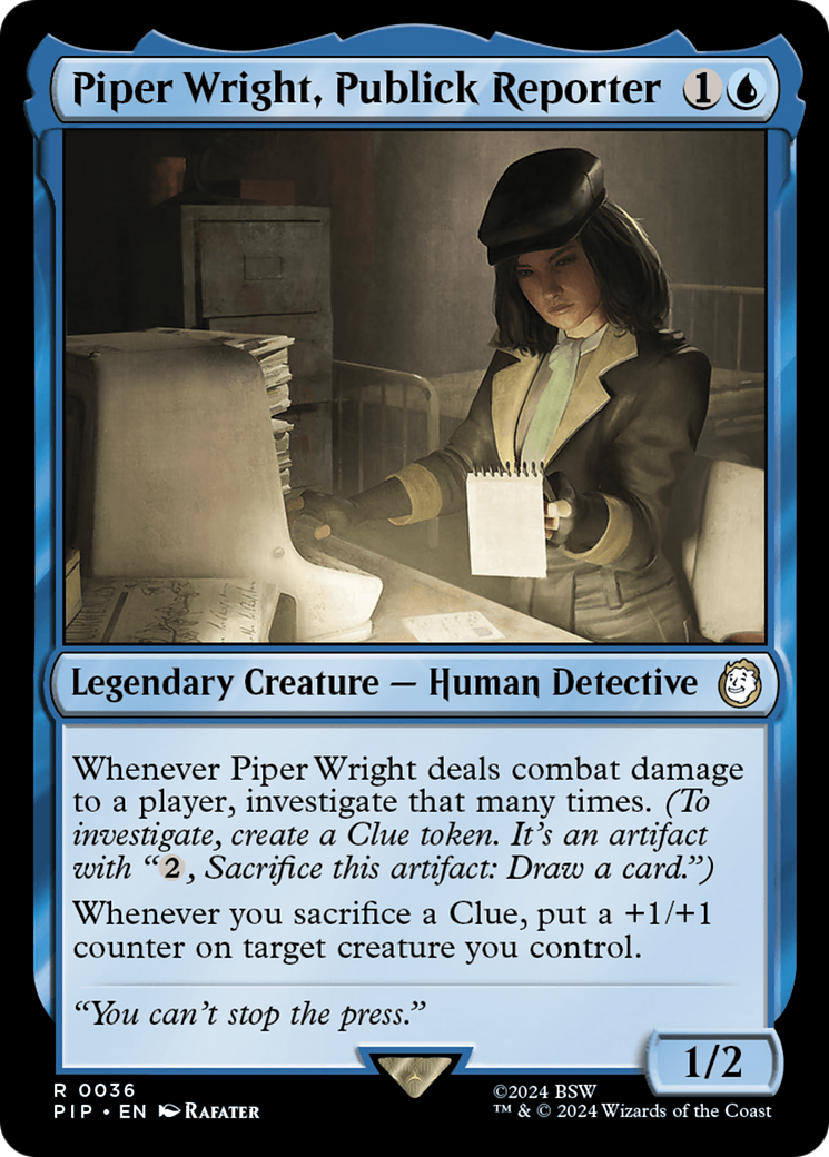 Piper Wright, Publick Reporter [Fallout] | Odin's Place