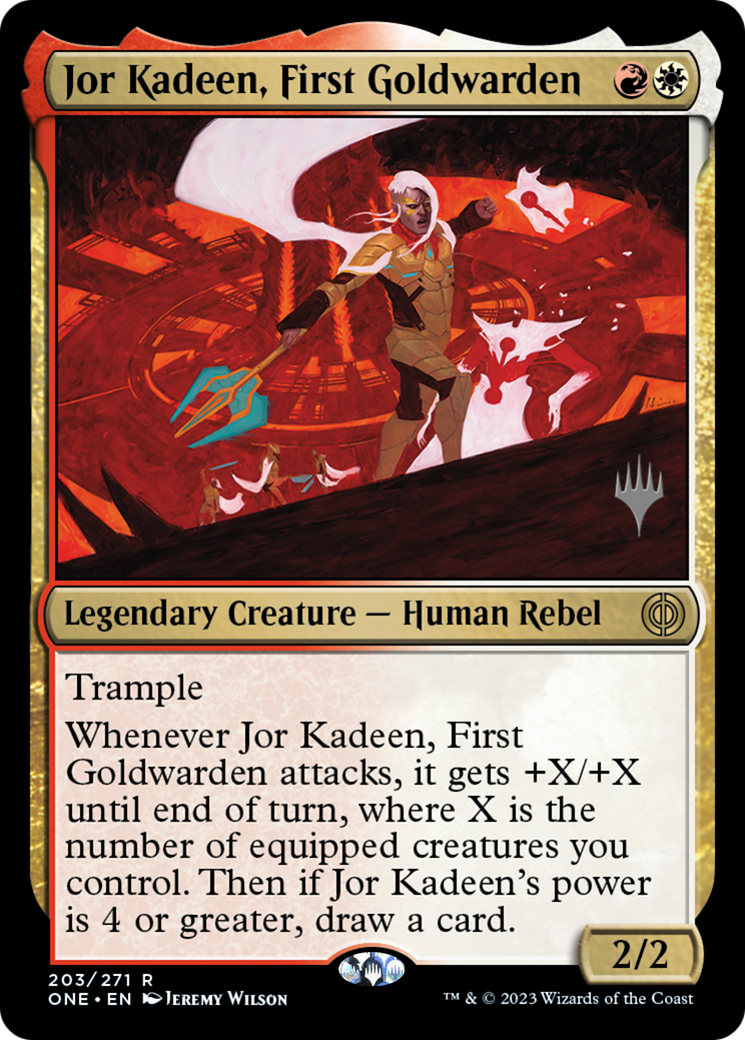 Jor Kadeen, First Goldwarden (Promo Pack) [Phyrexia: All Will Be One Promos] | Odin's Place
