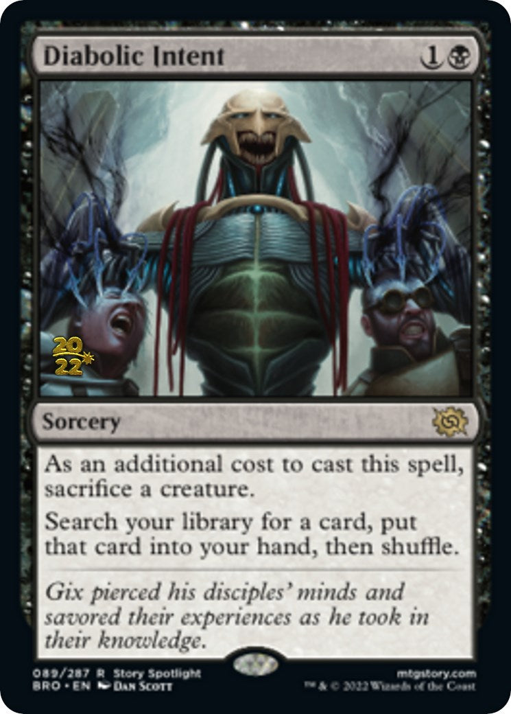 Diabolic Intent [The Brothers' War Prerelease Promos] | Odin's Place