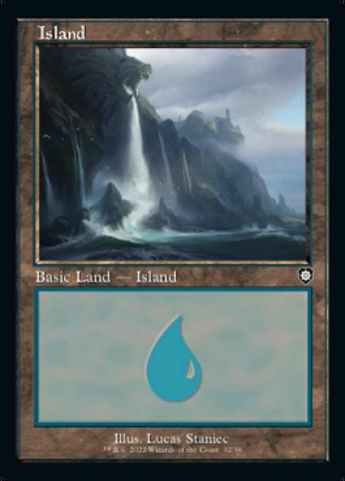 Island (032) (Retro) [The Brothers' War Commander] | Odin's Place