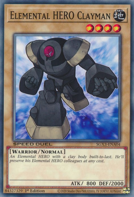Elemental HERO Clayman [SGX3-ENA04] Common | Odin's Place