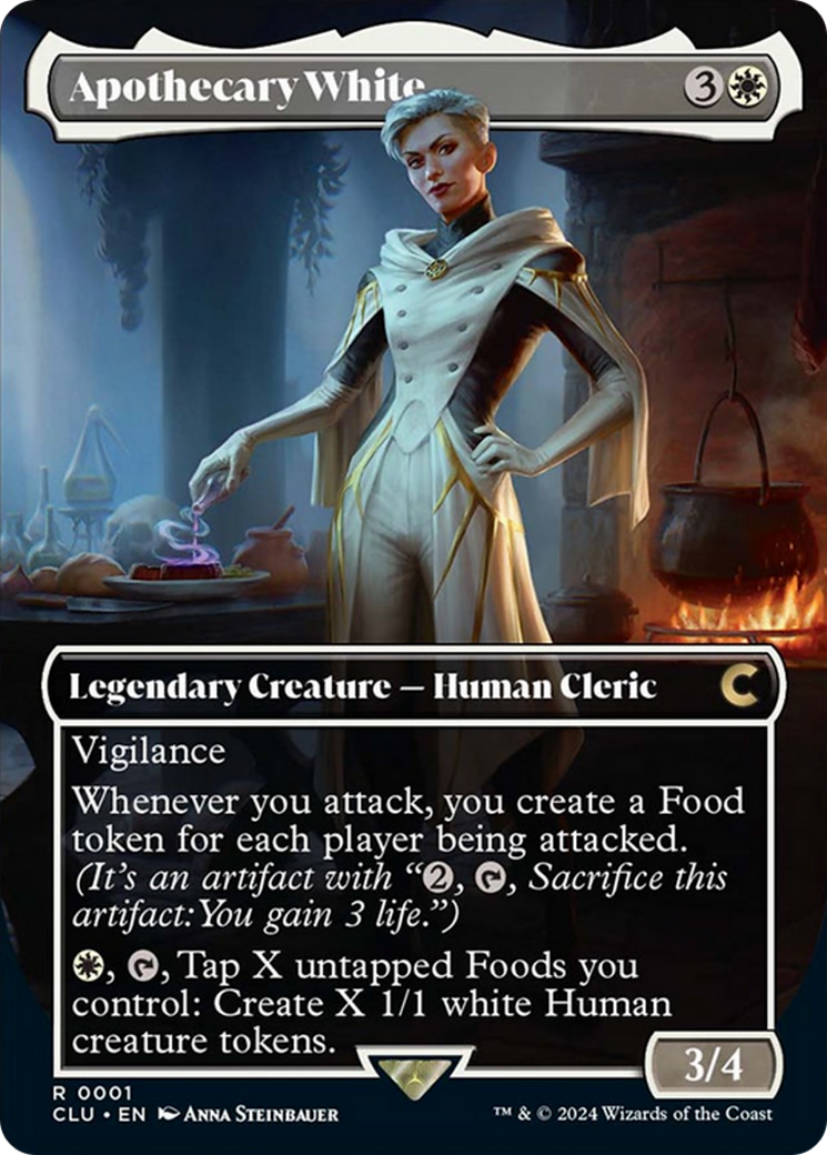 Apothecary White (Borderless) [Ravnica: Clue Edition] | Odin's Place