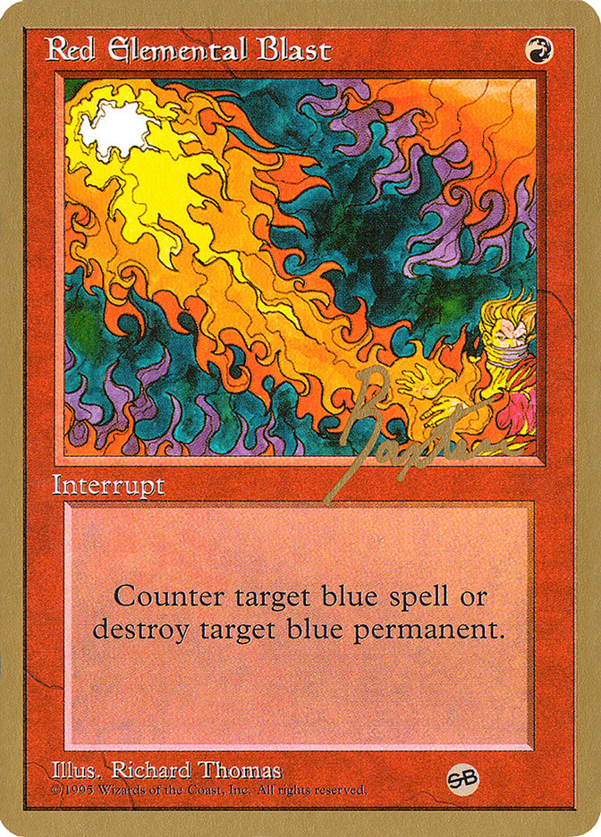 Red Elemental Blast (George Baxter) (SB) [Pro Tour Collector Set] | Odin's Place