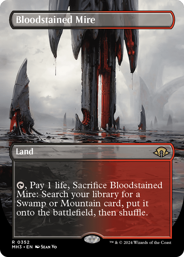 Bloodstained Mire (Borderless) [Modern Horizons 3] | Odin's Place