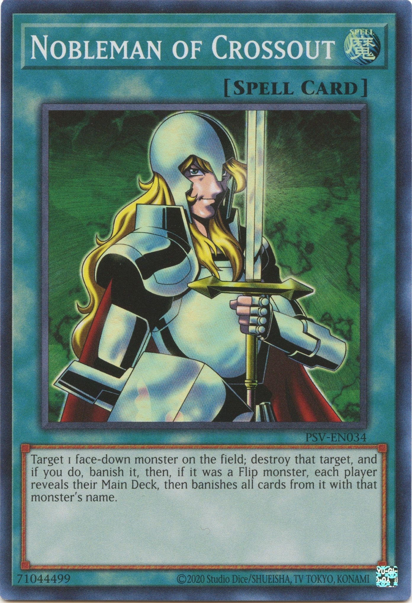Nobleman of Crossout (25th Anniversary) [PSV-EN034] Super Rare | Odin's Place