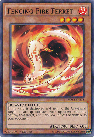 Fencing Fire Ferret [MP14-EN123] Common | Odin's Place