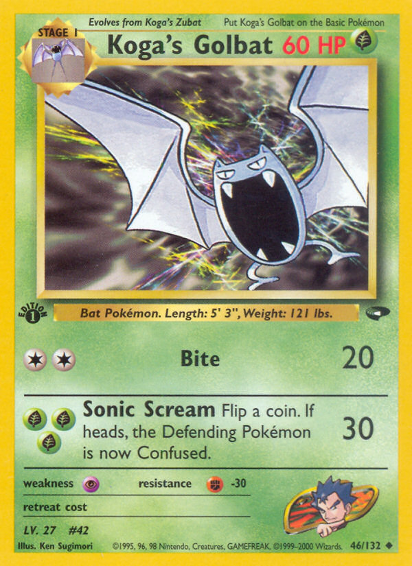 Koga's Golbat (46/132) [Gym Challenge 1st Edition] | Odin's Place