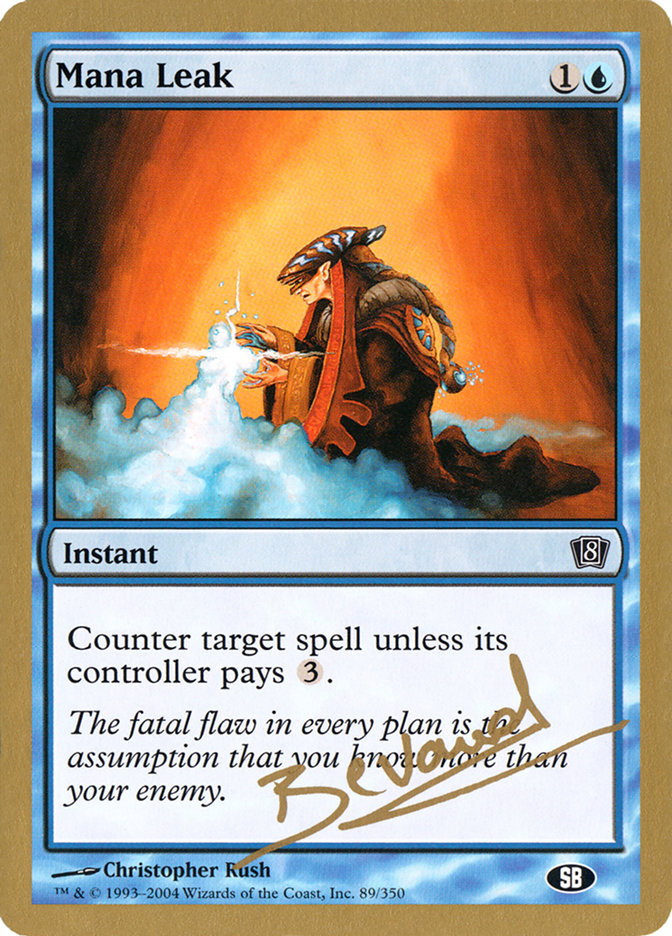 Mana Leak (Manuel Bevand) (SB) [World Championship Decks 2004] | Odin's Place