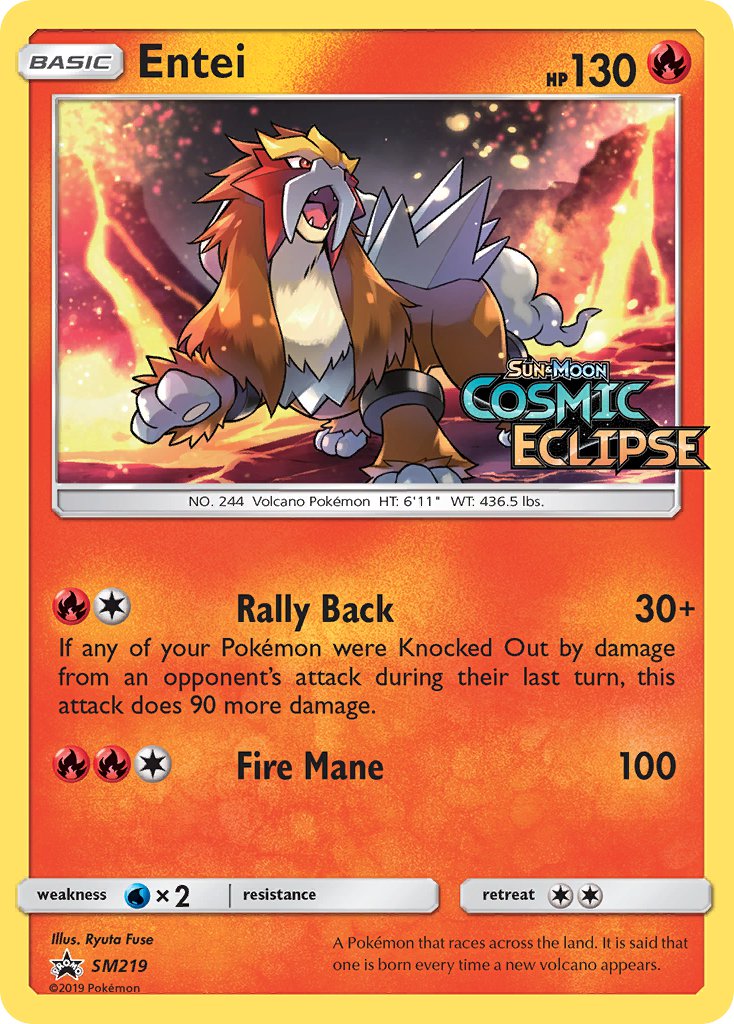 Entei (SM219) [Sun & Moon: Black Star Promos] | Odin's Place
