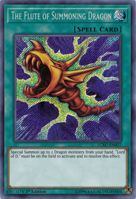 The Flute of Summoning Dragon [LCKC-EN027] Secret Rare | Odin's Place