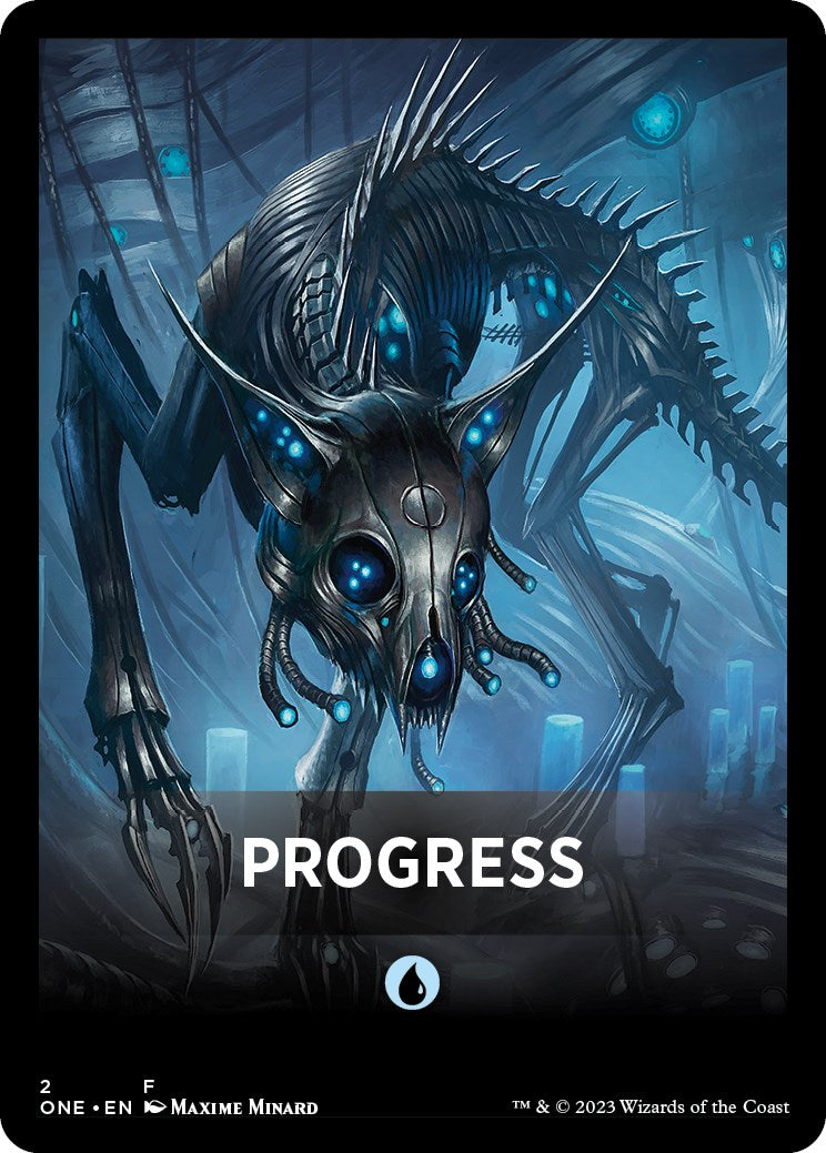 Progress Theme Card [Phyrexia: All Will Be One Tokens] | Odin's Place